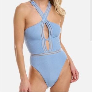 Isabella Rose NWT Queensland NWT light blue halter neck one piece swimsuit